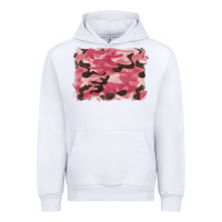 White pink camouflage background Urban Hoodie - BarkalooDesign