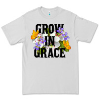 Dove Grey Grow In Grace Premium Tee - LillyAllenDesigns