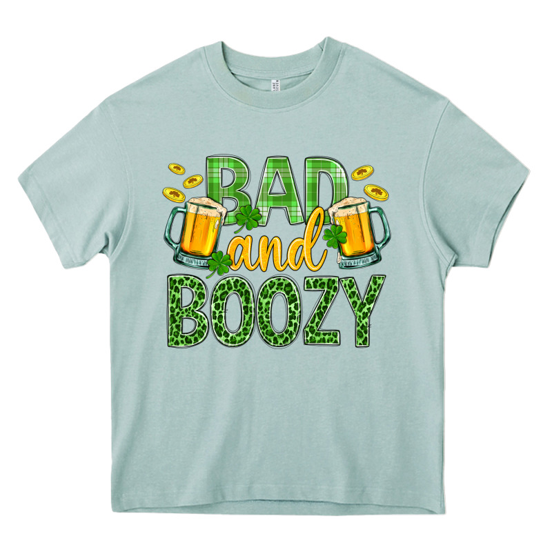 Bad And Boozy St. Patricks Heavy Core Tee by BundleAndBundleShop | Teevron