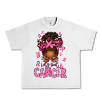 Lunar Rock lets beat cancer afro messy bun Urban Heavy Tee - texasbilliewilder
