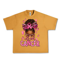 Peanut Butter lets beat cancer afro messy bun Urban Heavy Tee - texasbilliewilder