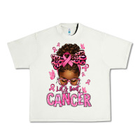 Pistachio lets beat cancer afro messy bun Urban Heavy Tee - texasbilliewilder