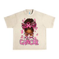 Sandshell lets beat cancer afro messy bun Urban Heavy Tee - texasbilliewilder