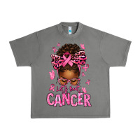 Tornado lets beat cancer afro messy bun Urban Heavy Tee - texasbilliewilder