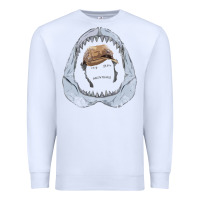 White here's to swimmin' with bow legged women. Premium Sweatshirt - lanVoArt
