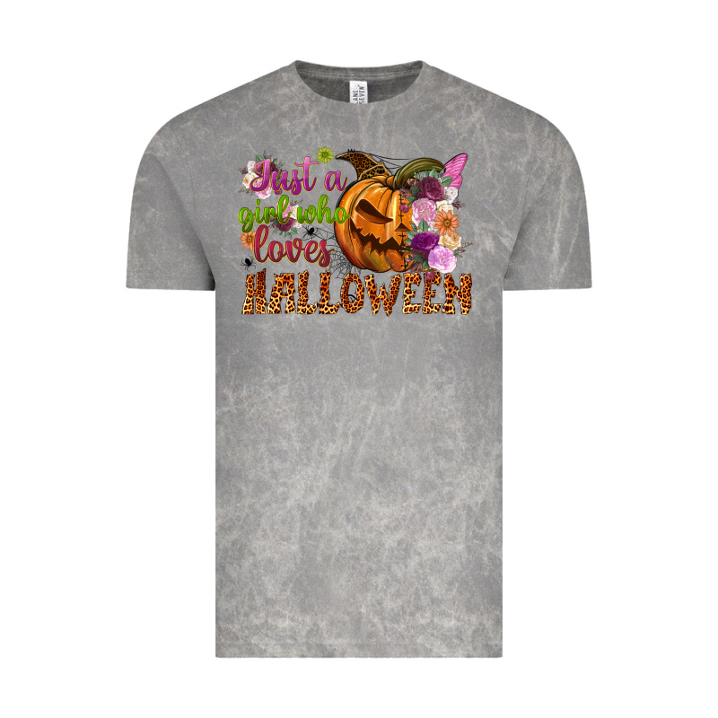 Just A Girl Who Loves Halloween Vintage Tee by NancyCooperArtShop | Teevron