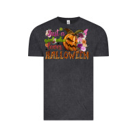 Vintage Black Just a girl who loves Halloween Vintage Tee - NancyCooperArtShop