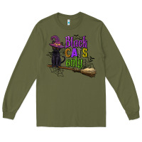 Army Green black cats only Long Sleeve Tee - CowGirlArtShop