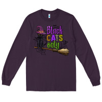 Plum black cats only Long Sleeve Tee - CowGirlArtShop