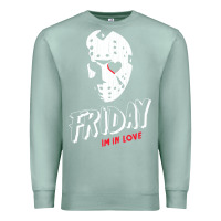 Seafoam friday the 13th friday i'm in love vintage style horror halloween t sh Premium Sweatshirt - lanVoArt