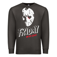 Smoke friday the 13th friday i'm in love vintage style horror halloween t sh Premium Sweatshirt - lanVoArt