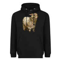Black Angora Goat Heavyweight Hoodie - LillyAllenDesigns