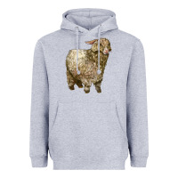 Heather Grey Angora Goat Heavyweight Hoodie - LillyAllenDesigns