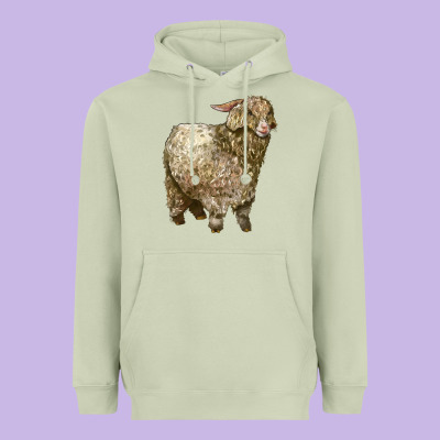Angora Goat Heavyweight Hoodie Designed By Lillyallendesigns