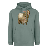 Sage Angora Goat Heavyweight Hoodie - LillyAllenDesigns
