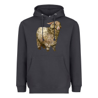 Smoke Angora Goat Heavyweight Hoodie - LillyAllenDesigns