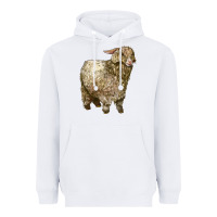 White Angora Goat Heavyweight Hoodie - LillyAllenDesigns