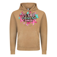 Vintage Camel My god is stronger than Cancer Awareness Vintage Hoodie - HowdyJamesFarm