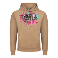 Vintage Coffee My god is stronger than Cancer Awareness Vintage Hoodie - HowdyJamesFarm