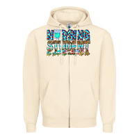 Sandshell Nursing Student No Sleep No Money No Life Zipper Hoodie - CowhideDigitalArt
