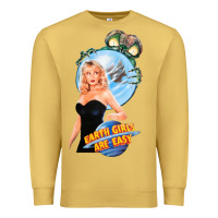 Antique Gold not of this earth girls are easy mixup Premium Sweatshirt - lanVoArt
