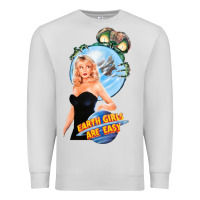 Dove Grey not of this earth girls are easy mixup Premium Sweatshirt - lanVoArt