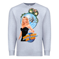 Heather Grey not of this earth girls are easy mixup Premium Sweatshirt - lanVoArt