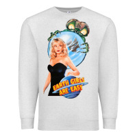 Oatmeal Heather not of this earth girls are easy mixup Premium Sweatshirt - lanVoArt