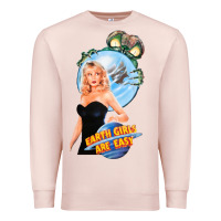 Pale Pink not of this earth girls are easy mixup Premium Sweatshirt - lanVoArt