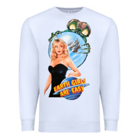 White not of this earth girls are easy mixup Premium Sweatshirt - lanVoArt