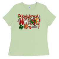 Matcha Registered Nurse Christmas Ladies Tee - LillyAllenDesigns