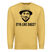 Antique Gold snatch   d'ya like dags. Premium Sweatshirt - lanVoArt