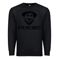 Black snatch   d'ya like dags. Premium Sweatshirt - lanVoArt