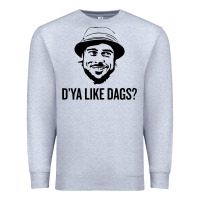 Heather Grey snatch   d'ya like dags. Premium Sweatshirt - lanVoArt