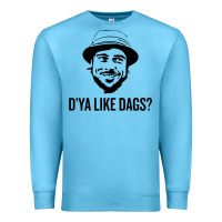 Ocean Blue snatch   d'ya like dags. Premium Sweatshirt - lanVoArt