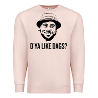 Pale Pink snatch   d'ya like dags. Premium Sweatshirt - lanVoArt
