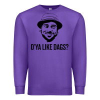 Purple snatch   d'ya like dags. Premium Sweatshirt - lanVoArt