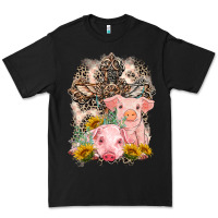 Black Western Pigs with Crosses Premium Tee - LillyAllenDesigns