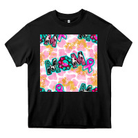 Black Breast Cancer Awareness Mom With Leopard Patterns Heavy Core Tee - BundleAndBundleShop