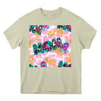 Mossy Breast Cancer Awareness Mom With Leopard Patterns Heavy Core Tee - BundleAndBundleShop