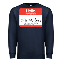Navy hello my name is inigo montoya [princess bride] Premium Sweatshirt - lanVoArt