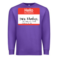 Purple hello my name is inigo montoya [princess bride] Premium Sweatshirt - lanVoArt