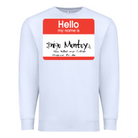 White hello my name is inigo montoya [princess bride] Premium Sweatshirt - lanVoArt