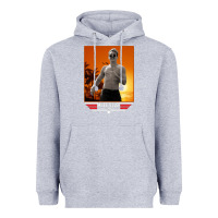 Heather Grey rooster topgun retro Heavyweight Hoodie - lanVoArt