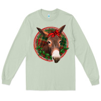 Matcha Christmas donkey with bandana Long Sleeve Tee - Jasminsmagicworld