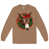Toasted Coconut Christmas donkey with bandana Long Sleeve Tee - Jasminsmagicworld