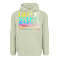 Matcha Hot Trend I Support Science Human Rights Public Education Heavyweight Hoodie - lanVoArt
