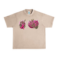 French Oak Breast Cancer skeleton hands Urban Heavy Tee - NancyCooperArtShop