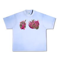 Grape Ice Breast Cancer skeleton hands Urban Heavy Tee - NancyCooperArtShop