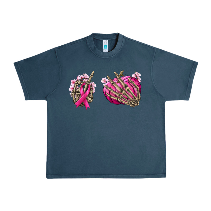 Breast Cancer Skeleton Hands Urban Heavy Tee by NancyCooperArtShop | Teevron
